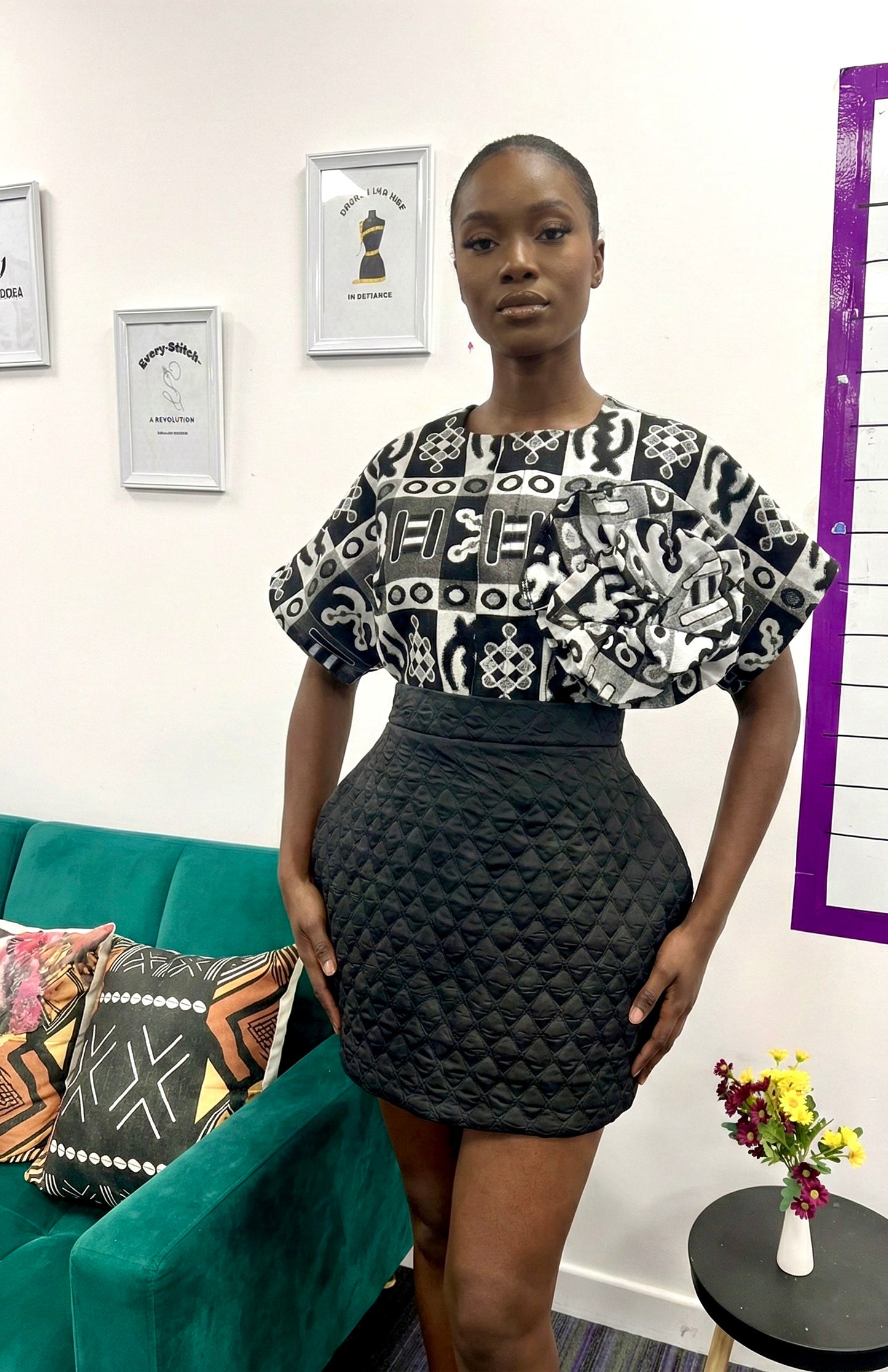 UGO - Quilted Structured Skirt